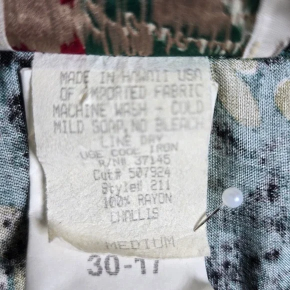 VTG Hilo Hattie Hawaii Midi Dress Matching Hawaiian Shirt Set Woman Medium/Large - Picture 4 of 13